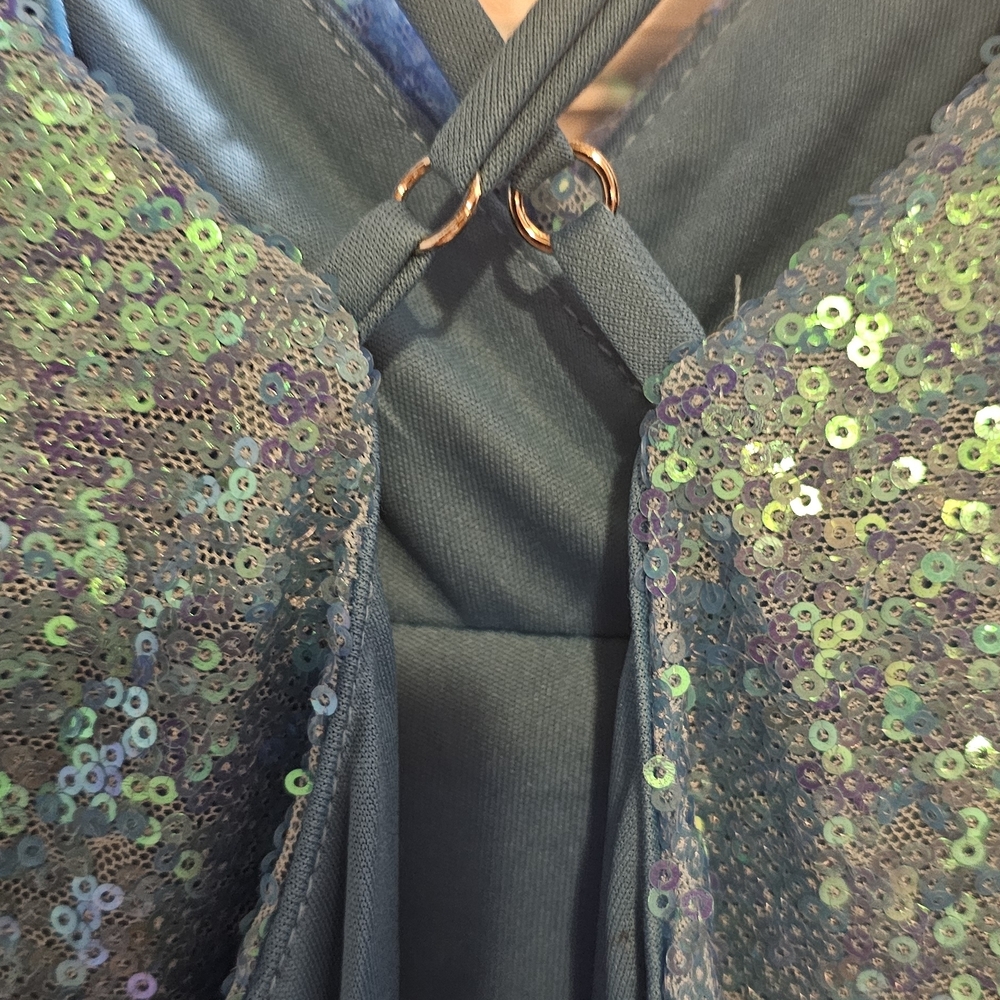 Fashion Nova Blue Sequin Mini Dress - Picture 4 of 6